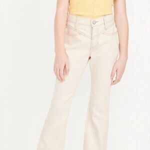 Old Navy Girls Flare Jeans. Ivory Pearl color. Girl Size 16
